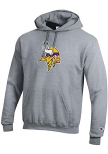 Champion Minnesota Vikings Mens Grey Powerblend Long Sleeve Hoodie