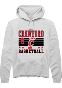 Joya Crawford Cincinnati Bearcats Mens White NIL Striped Player Hood