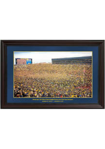 Michigan Wolverines 2023 Ohio State Field Storming Picture Frame - Brown
