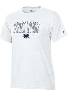 Champion Penn State Nittany Lions Womens White Applique Short Sleeve T-Shirt