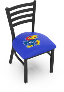 Kansas Jayhawks Stationary Black Wrinkle Finish Pub Stool - Black