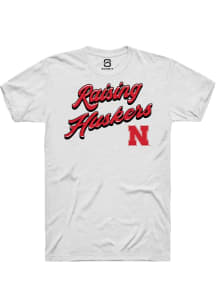 Summit Sportswear Nebraska Cornhuskers White RAISING MASCOTS Short Sleeve T Shirt