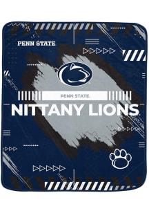 Penn State Nittany Lions Twin XL Plush 65 x 72 Fleece Blanket - Navy Blue