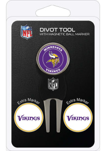 Minnesota Vikings 3 Pack Ball Marker Divot Tool