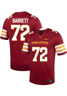Austin Barrett  Nike Iowa State Cyclones Cardinal Red NIL Name And Number Football Jersey