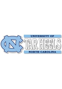 North Carolina Tar Heels 6x2 Wordmark Auto Decal - Light Blue