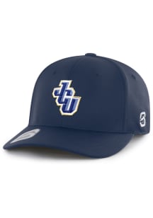 Summit Sportswear John Carroll Blue Streaks Mens Navy Blue The S Flex Hat