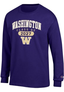 Champion Washington Huskies Purple Class of 2027 Jersey Long Sleeve T Shirt
