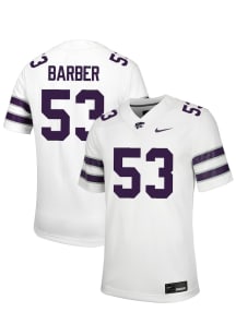 Lamarcus Barber  Nike K-State Wildcats White NIL Name And Number Football Jersey