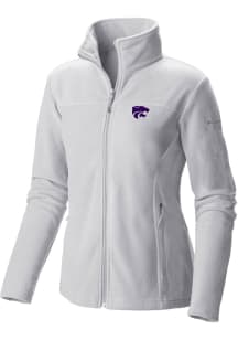 Columbia K-State Wildcats Womens White Give and Go II Fleece Light Weight Jacket