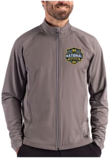 Cutter and Buck Michigan Wolverines Mens Graphite 2026 MBB Champions Adapt Eco Big and Tall Light..