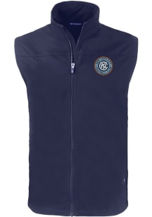 Cutter and Buck New York City FC Big and Tall Navy Blue Charter Mens Vest