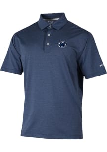 Columbia Penn State Nittany Lions Mens Navy Blue Sand Tee Short Sleeve Polo
