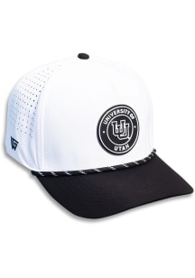 Woodn Grail Utah Utes Tee-Box Performance Adjustable Hat - White