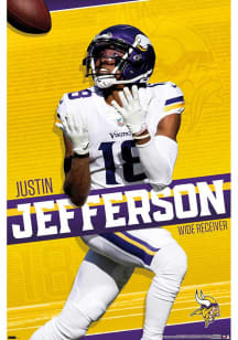 Justin Jefferson Minnesota Vikings Player 22 Unframed Poster