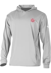 Columbia Oklahoma Sooners Mens Anthracite CWS Champions 2026 Heat Seal Long Drive Long Sleeve Hood..