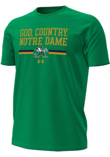Under Armour Notre Dame Fighting Irish Kelly Green Performance Cotton Short Sleeve T Shirt
