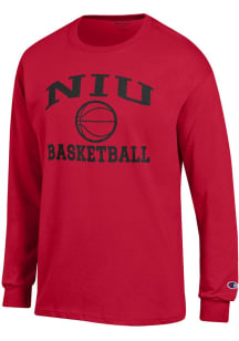 Champion Northern Illinois Huskies Red Basketball Icon Jersey Long Sleeve T Shirt