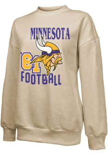 Minnesota Vikings Womens White Oversized City Crew Sweatshirt