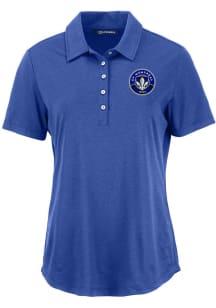 Cutter and Buck Montreal Impact Womens Blue Coastline Eco Short Sleeve Polo Shirt