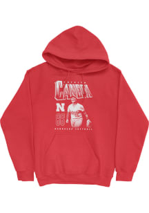 Katelyn Caneda Campus Ink Nebraska Cornhuskers Youth Illustrated Long Sleeve Player Hoodie Red