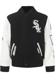 Pro Standard Chicago White Sox Toddler Black Classic Chenille Outerwear Light Weight Jacket