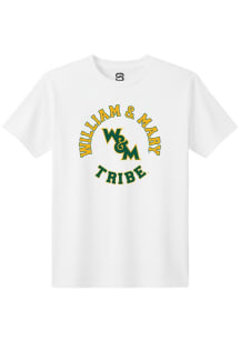 Summit Sportswear William & Mary Tribe Youth White CIRCLE Short Sleeve T-Shirt