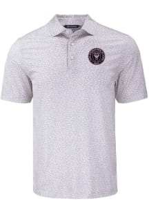 Cutter and Buck Inter Miami CF Grey Pike Flora Big and Tall Polo