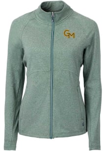 Cutter and Buck George Mason University Womens Green Adapt Eco Knit Light Weight Jacket