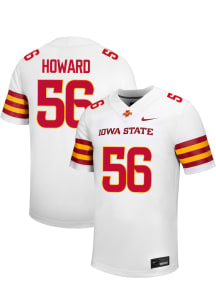 Daniel Howard  Nike Iowa State Cyclones White NIL Name And Number Football Jersey