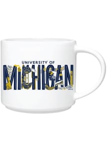 Michigan Wolverines Regina Schachter Ceramic Mug - White