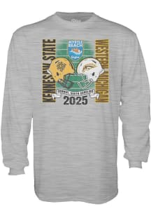 Blue 84 Western Michigan Broncos Grey 2025 Myrtle Beach Long Sleeve T Shirt