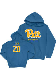 Abbey Emch Campus Ink Pitt Panthers Youth NIL Script Long Sleeve Player Hoodie Blue
