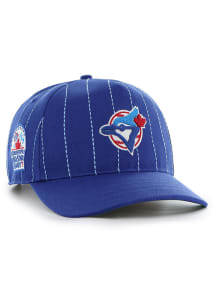 47 Toronto Blue Jays Rawlings Pin Stripe Hitch Adjustable Hat - Blue