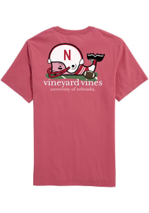 Nebraska Cornhuskers Red Whale Football Short Sleeve T Shirt