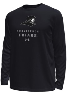 Under Armour Providence Friars Black Stacked Logo Tech Stretch Long Sleeve T-Shirt