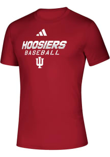 Adidas Indiana Hoosiers Red Heat Seal Creator Short Sleeve T Shirt