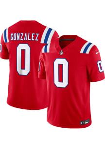 Christian Gonzalez Nike New England Patriots Mens Red Alt Limited Football Jersey