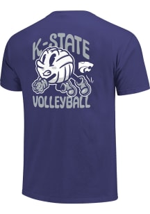 K-State Wildcats Purple Volleyball Short Sleeve T Shirt
