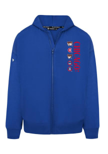 Levelwear Chicago Cubs Mens Blue Uphill Lineup Long Sleeve Full Zip Jacket