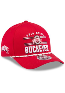 New Era Ohio State Buckeyes March Madness 9FORTY Modern Crown Adjustable Hat - Red