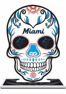 Miami Marlins Skull Black Desk Accessory