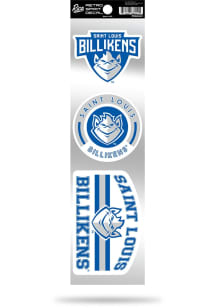 Saint Louis Billikens 3pk Retro Auto Decal - Blue