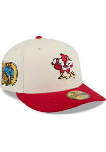 New Era Louisville Cardinals Mens White March Madness 59FIFTY Fitted Hat