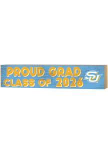 KH Sports Fan Southern University Jaguars Class of 2026 Block Sign - Light Blue