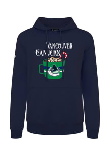 Levelwear Vancouver Canucks Mens Navy Blue Podium Mellow Long Sleeve Hoodie