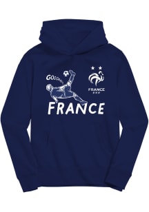 Vive La Fete France National Team Toddler Navy Blue Sam Long Sleeve Hooded Sweatshirt