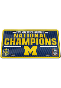 Michigan Wolverines Blue 2026 MBB National Champion Car Accessory License Plate