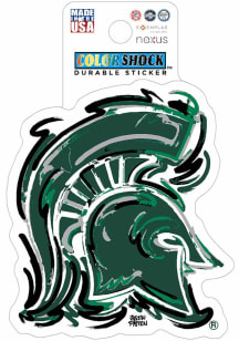 Michigan State Spartans Justin patten Main 3in Durable Stickers - Green