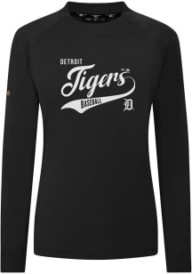 Levelwear Detroit Tigers Womens Black Slender Glide Pullover